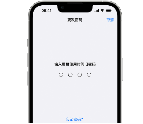 凉山iPhone屏幕维修分享iPhone屏幕使用时间密码忘记了怎么办 