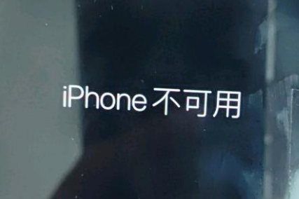 凉山苹果服务网点分享锁屏界面显示“iPhone 不可用”如何解决 